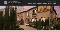 Desktop Screenshot of joebabajian.com